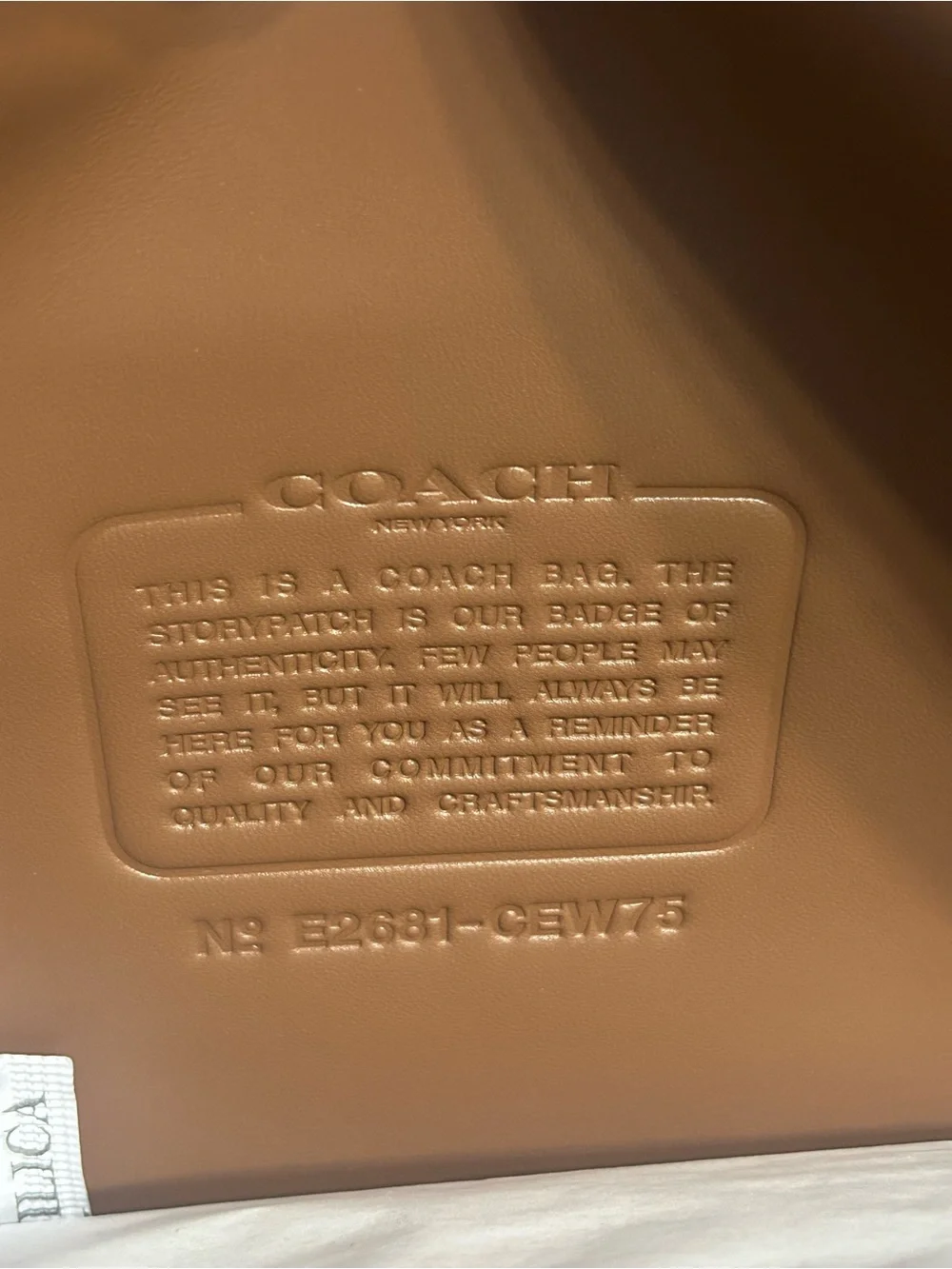 NWT Coach Tabby 36 Loved Leather Shoulder Bag Rub-Off Leather Brown